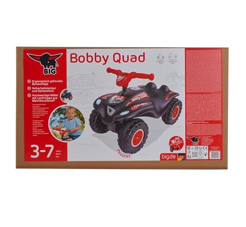 BIG Bobby Car Quad Racing (must-punane) – Lasteroller alates 3. eluaastast, turvaline rool, signaal ja offroad-rehvid, auto tüdrukutele ja poistele 3-7 aastat (kuni 50 kg) – pilt 7