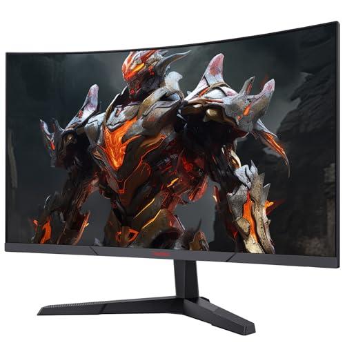 KOORUI 27-tolline mängumonitor, 1800R kumer ekraan, 2560×1440 (QHD), 144 Hz, 1 ms, DCI-P3 85%, üliõhuke raam, kallutatav, HDMI/DP tugi – detailne vaade