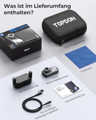 TOPDON TS001 soojuskaamera Androidile, 9 mm reguleeritava objektiiviga, vaatluskaugus 0,1 kuni 500 m, 512 x 384 IR-eraldusvõimega, käsitsi fokuseeritav soojuskaamera trükkplaatide, õueskasutuse ja jahi jaoks – pilt 10