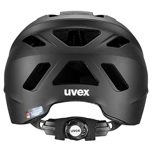 uvex urban planet – keskkonnasõbralik jalgrattakiiver naistele ja meestele – individuaalne suuruse kohandamine – taaskasutatud materjalidest – must matt – 58-61 cm – pakend ja tarvikud