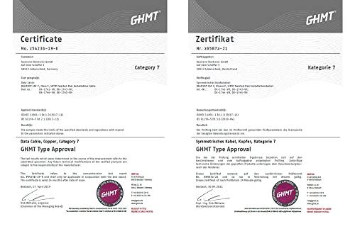 DIGITUS 100 m Cat 7 võrgukaabel – S-FTP (PiMF) Simplex – BauPVO Dca – LSZH halogeenivaba – 1200 MHz vask AWG 23/1 – PoE+ ühilduv – LAN kaabel paigalduskaabel Ethernet kaabel – Oranž – pilt 11