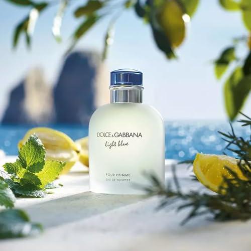 DOLCE & GABBANA, Light Blue Pour Homme, tualettvesi, meeste parfüüm, 125 ml – pakend ja tarvikud