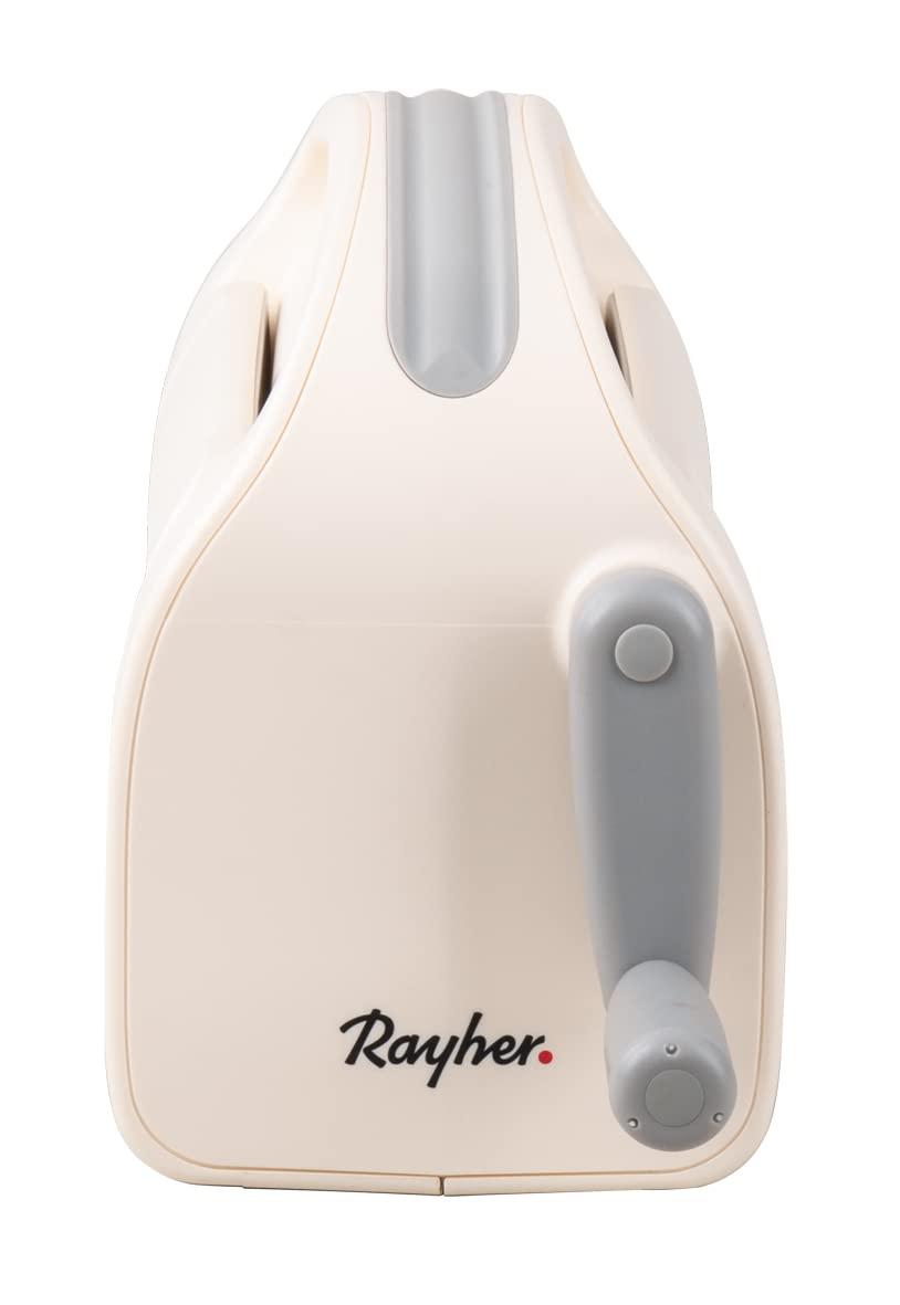 Rayher lõikamis- ja reljeefmasin A4, erinevate lõikeplaatide ja reljeefmallidega, stardikomplekt, 22,5 cm avaga, 12-osaline, kompaktne suurus, praktilises kandekarbis, 50275000, valge – kasutusnäide