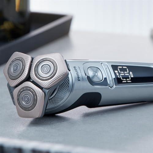 Philips Pardel S9000 Prestige – Elektriline märg- ja kuivpardel, läikiv kroom, Lift & Cut raseerimissüsteem, SkinIQ-tehnoloogia, Qi-laadimispadi, habemestiilija, ninatrimmer (mudel SP9871/22) – pilt 8