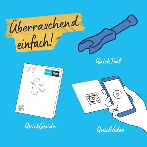 GROHE Start – säästlik vannitoasegisti (külmtüübi keskpositsiooniga energiakokkuhoiuks, 17 cm kõrge, veesäästlik, Push-Open äravoolusüsteem), matt must, 235512432 – pilt 10