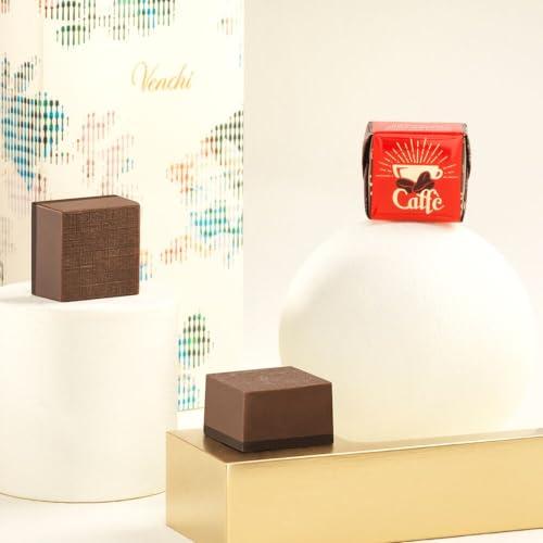 Venchi – Näitusekarp Espresso-kohvi pralineed, 2 kg – Kreemjas kohvimaitse ja 75% eriti tume šokolaad – 185 tükki – Gluteenivaba – lisavaade