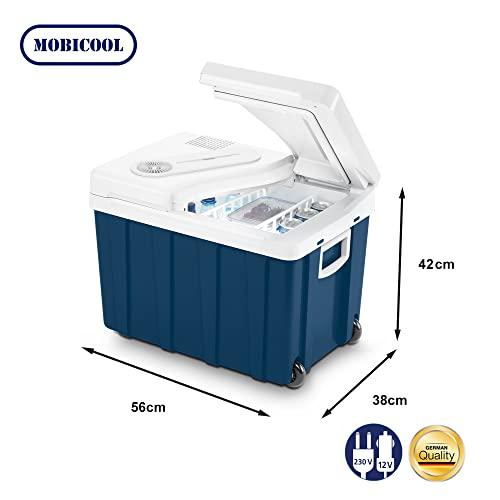 Mobicool MQ40W jahutuskast ratastega | Elektriline | 39 L | 12V, 230V | Auto, paat, haagissuvila ja vooluvõrk – detailne vaade