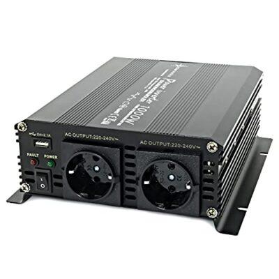 Solartronics pingemuundur NM1000 12V 1000W MUST - 2000W tipvõimsus - Muundur 12V-230V - Ühildub plii- ja AGM-akudega - Schuko & USB ühendus
