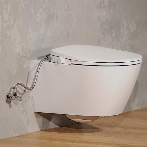 EISL Dušš-WC istmekate (ei vaja elektriühendust dušifunktsiooniks), tualetipoti iste bidee funktsiooniga, põhja dušš ja pehmelt sulguv mehhanism (sh ühenduskomplekt), valge – pilt 10