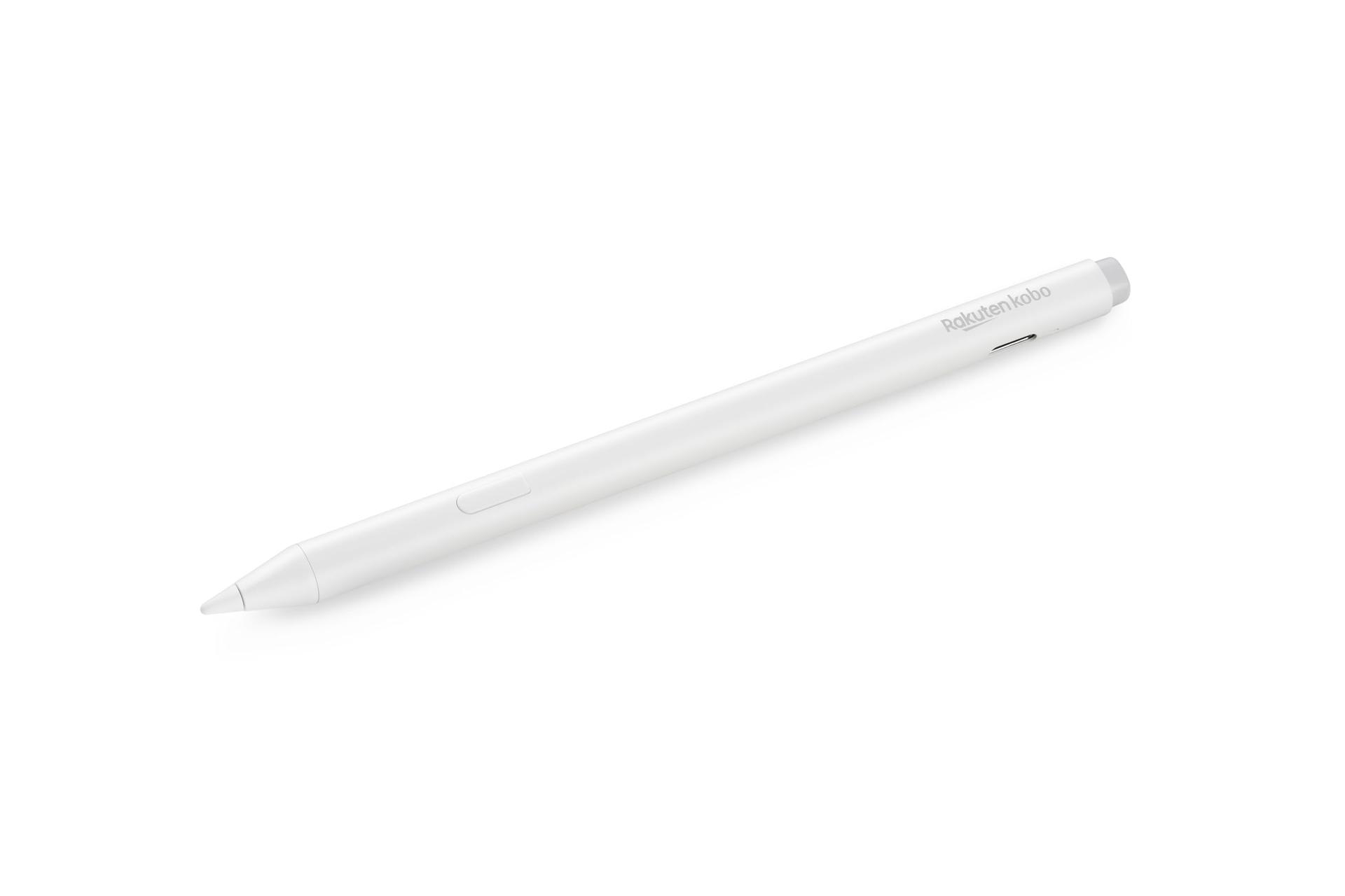 Kobo Stylus 2 | Märkimine, märkmete tegemine ja esiletõstmine | Laetav USB-C kaudu | Ühildub 7-tollise Libra Color eReaderi & Kobo Sage eReaderiga (Valge)