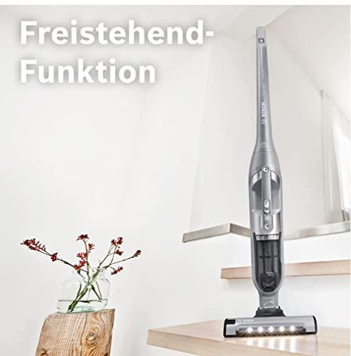 Bosch juhtmevaba varstolmuimeja Flexxo 2in1 Serie 4 BBH3K2801, käsitolmuimejaga, kotivaba, suur imemisvõimsus, pikk tööaeg, LED-valgustusega otsik, kõikidele põrandatüüpidele, hõbedane – pilt 10