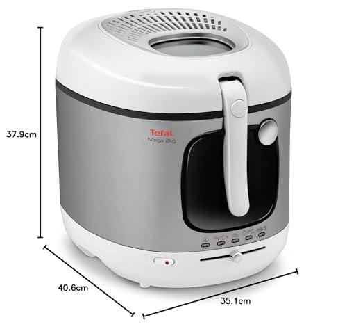 Tefal Mega 2 kg Elektriline Fritüür, 3,3 L õlikogus, lõhnade vastane filter, nõudepesumasinas pestavad osad, vaateluuk, reguleeritav termostaat, valge, roostevaba teras, FR4800 – pilt 11
