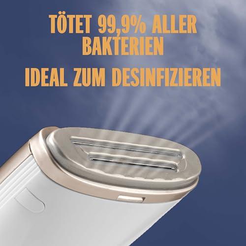 Conair Turbo ExtremeSteam aurusti 5 seadistusega | Auruvoog 25 g/min | Kiire kuumenemine | 3 otsikut erinevatele kangastele + viigiklots | valge/beež – pilt 10