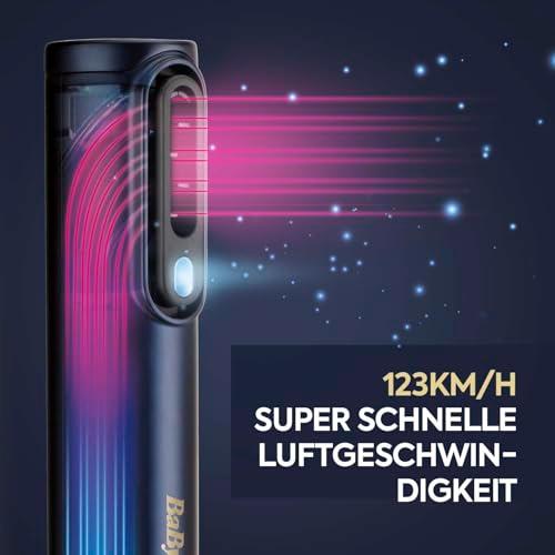 BaByliss Air Wand, 3-ühes föön, sirgendaja ja soenguviimistlus, ioontehnoloogia, kiire digitaalne mootor, 3 otsikut, ei kahjusta juukseid, AS6553E – pilt 8
