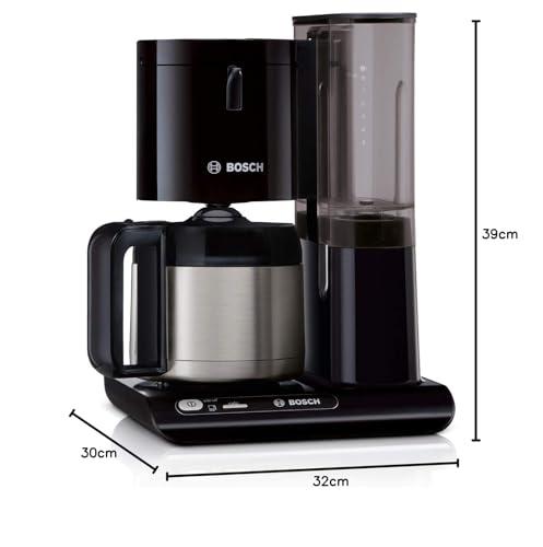 Bosch Styline TKA8A053 filterkohvimasin, Aroma Sensor, 1,1 L roostevabast terasest termoskann, 8-12 tassi, automaatne väljalülitus, katlakivieemaldussüsteem, tilgalukk, eemaldatav veepaak (1 L), 1100 W, must – pilt 7