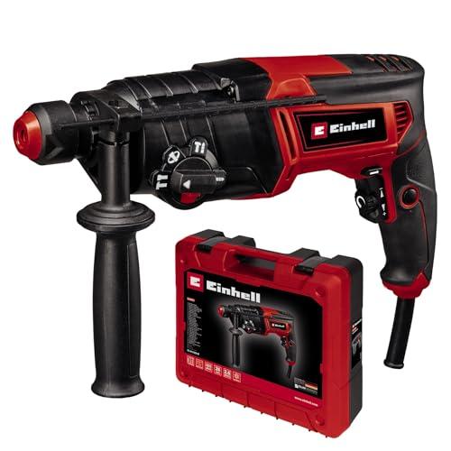 Einhell TC-RH 800 4F puurvasar (800 W, 2.6 J, puurimine + löökpuurimine + meiseldamine fikseerimisega/ilma, pneumaatiline löögimehhanism, SDS-Plus, pidevkäigu lukustus, kaasas E-Box)