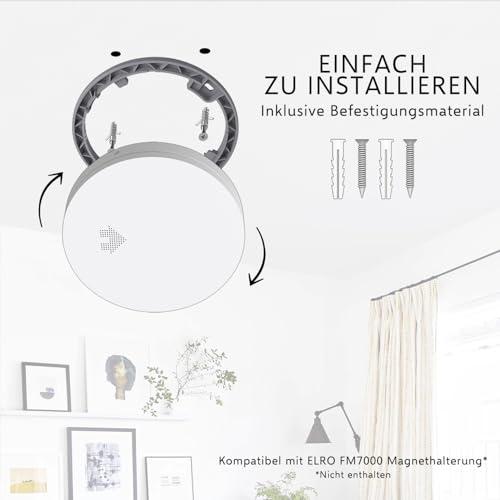 ELRO FS4610 | 3-osaline suitsuandurite komplekt | Maailma õhem suitsuandur | 10-aastane aku | Vastab Euroopa standardile EN14604 | Valge | Komplekt 3 tk – pilt 7