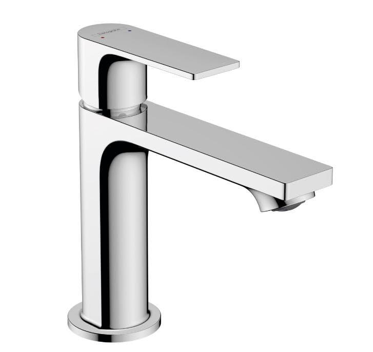 hansgrohe Rebris E – valamu segisti tõmbevardaga, kraanikausi segisti, voolukõrgus 109 mm, veesäästlik (EcoSmart), kroom, 72557000 – kasutusnäide