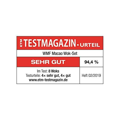 WMF Macao Woki Komplekt Induktsioon 2-osaline, 36 cm wokpann klaaskaanega, poleeritud Cromargan roostevaba teras, katmata – pilt 9