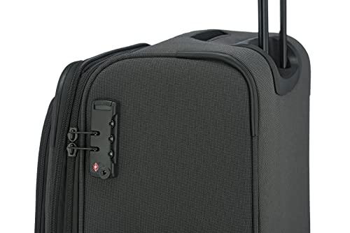 paklite Reisikohver 4 rattaga, pehme kohver, suur laiendatav DERBY trolley, stiilne kohver dehnfalteniga, TSA lukk, 77 cm, 102 – 115 liitrit – pilt 8