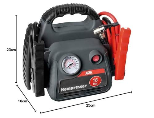 APA 16540 Power Pack – Kompressor ja starthoobiga, 12 V, must, hall, punane – pilt 6
