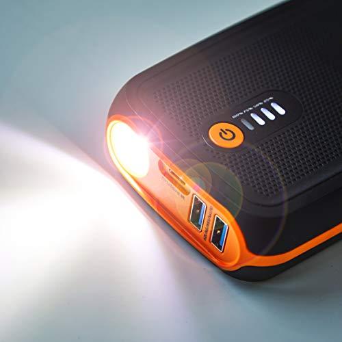 OSRAM BATTERYstart 300, Auto starthoob, Liitiumakuga käivitusabi 1500A 12V mootorrattale ja autole, Powerbank-funktsiooniga kuni 6L bensiin- ja 3L diiselmootoritele, Must – pilt 8