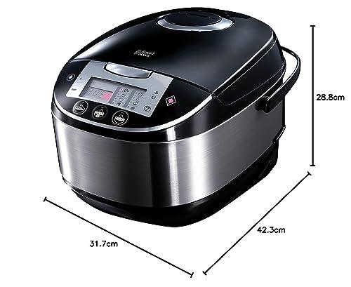 Russell Hobbs Multikeetja [11-ühes: Riisikeetja, Aeglane keetja, Aurutaja, Slow Cooker, Küpsetaja, Jogurtivalmistaja jne.] (5,0 l, digitaalne ekraan, kondensatsioonivastane kaas) 21850-56 – pilt 13