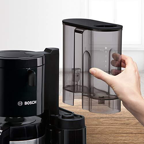 Bosch Styline TKA8A053 filterkohvimasin, Aroma Sensor, 1,1 L roostevabast terasest termoskann, 8-12 tassi, automaatne väljalülitus, katlakivieemaldussüsteem, tilgalukk, eemaldatav veepaak (1 L), 1100 W, must – kasutusnäide
