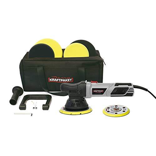Dino KRAFTPAKET 640301 15mm-900W Ekstsentriline Poleermasin Komplektis XXL-Set – 125mm ja 150mm tugitaldrikud, poleerimispadjakesed ja kott – Auto, Mootorsõiduk, Paadi Hoolduseks, Hall – pilt 6