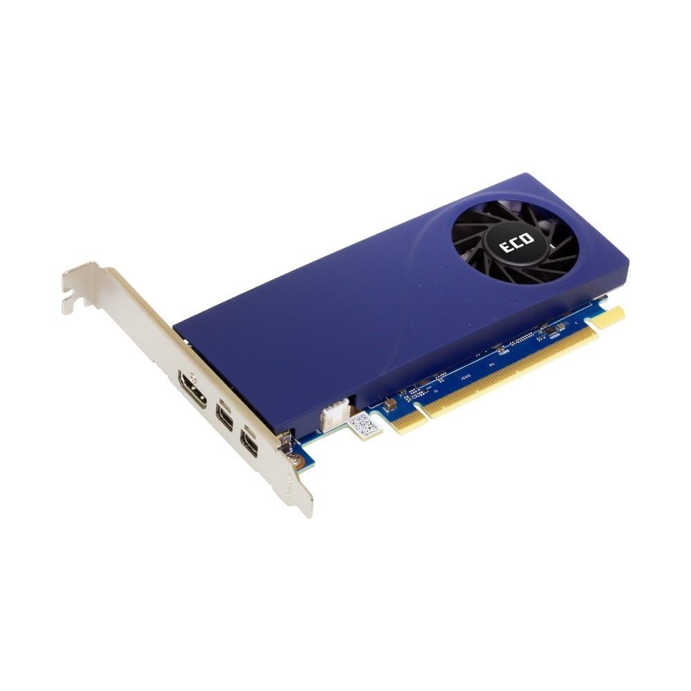 Sparkle Intel Arc A310 ECO, 4GB GDDR6, 50W TBP, madal profiil, üks ventilaator, üksik pesa, HDMI x1, Mini DisplayPort x2, SA310L-4G – pakend ja tarvikud