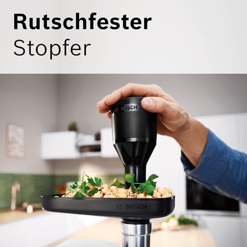 Bosch hakklihamasin Serie 4 MFWS420W, kompaktne, 2 kiirust, 2 sõela (3 & 8mm), vorstitarvik, 10-aastane mootori garantii, planeetülekanne, 1.900 W, valge/must – pilt 8