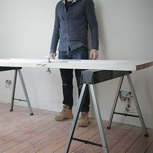 Stanley kokkupandav tugijalgade paar metallist 1-97-475 – plastikust kattega ja libisemiskindlate kummijalgadega – kuni 340 kg kandevõime – 101,7 x 12,5 x 75,8 cm – pilt 10