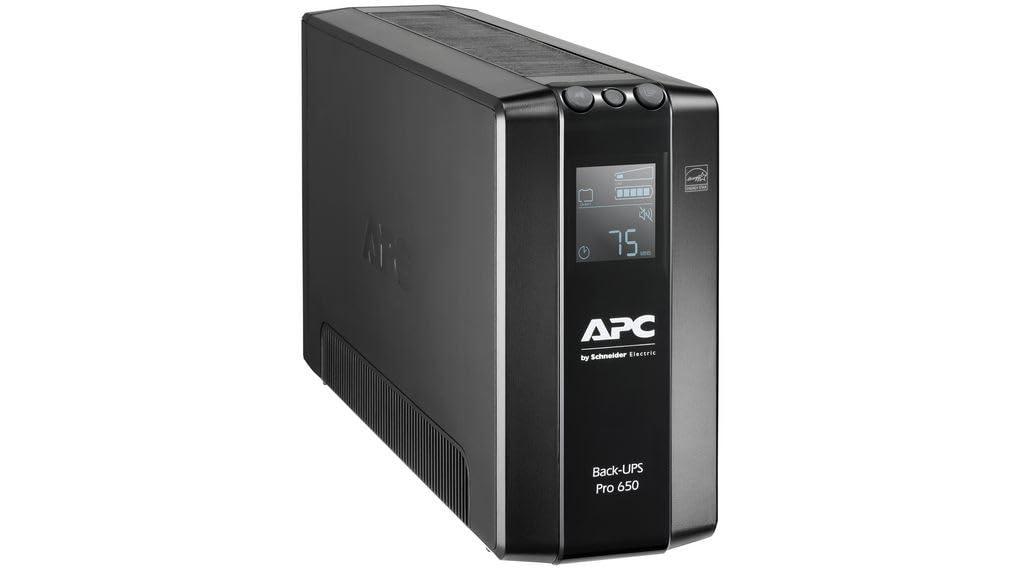 APC by Schneider Electric Back UPS PRO – BR650MI – UPS 650VA (6 IEC väljundit, IEC külmseadme väljundid, LCD-ekraan, 1GB andmeside kaitse)