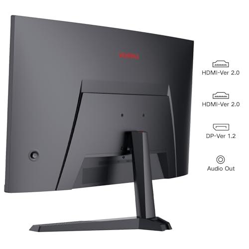 KOORUI 27-tolline mängumonitor, 1800R kumer ekraan, 2560×1440 (QHD), 144 Hz, 1 ms, DCI-P3 85%, üliõhuke raam, kallutatav, HDMI/DP tugi – pilt 7