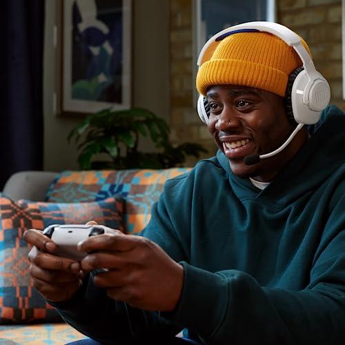 JBL Quantum 360P Over-Ear Gaming Kõrvaklapid – Playstationi, PC, Maci ja Nintendo Switchi jaoks – Boom-mikrofoniga ja 22-tunnise akukestvusega – Valge – pilt 9