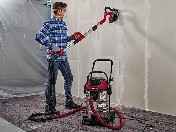 Einhell märg- ja kuivtolmuimeja TE-VC 2230 SACL (1 400 W, 220 mbar, 8 m tööraadius, HEPA-kurrufilter koos puhastussüsteemiga, 30 l mahuti, tolmukaitseklass L, 2 000 W automaatpistik) – kasutusnäide