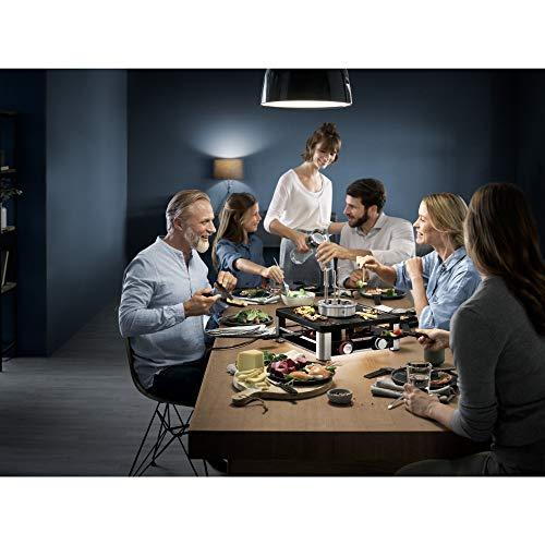 WMF Lumero 3in1 Gurmeejaam 8-le inimesele – Raclette ja Fondue Kombi, elektriline, temperatuuriregulatsioon, valgustus, 1800 W, roostevaba teras – pilt 8