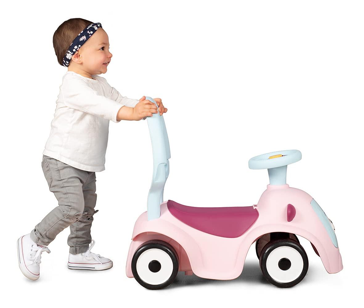 Smoby – Maestro Balade Rose – Mugav liikumisauto 3 kasutusfunktsiooniga: lükatav jalutuskäru, kõndimisabi ja tõukeauto, lastele alates 6. elukuust – pilt 6