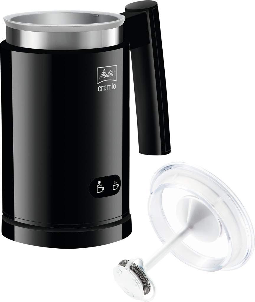 Melitta CREMIO II piimavahustaja – elektriline piimavahustaja külma ja sooja piima jaoks, sobib cappuccino, latte macchiato või kuuma šokolaadi valmistamiseks, must, suurus Unica