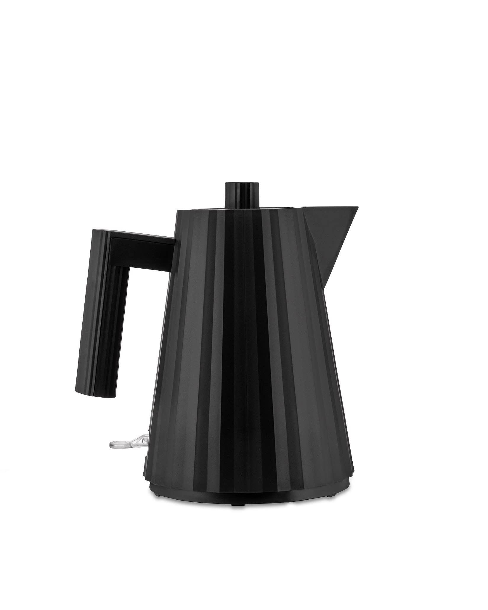 Alessi Plissé MDL06/1 B – Elektriline veekeetja termoplastsest vaigust, Euroopa pistik, 2400W, 1L, Must