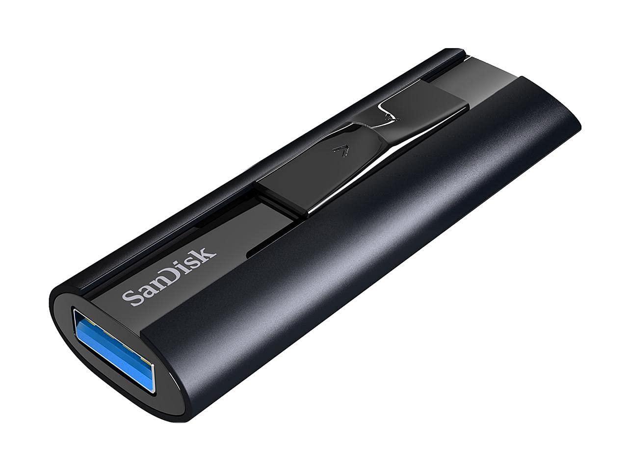 SanDisk Extreme PRO USB 3.2 Solid State Mälupulk 512 GB (Lugemine kuni 420 MB/s, kirjutamine kuni 380 MB/s, paroolikaitse, vastupidav korpus, RescuePRO Deluxe tarkvara) – lisavaade