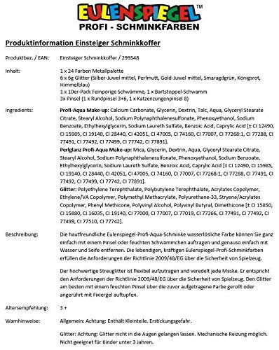 EULENSPIEGEL algaja grimeerimiskohver – 22-osaline komplekt – lisavaade