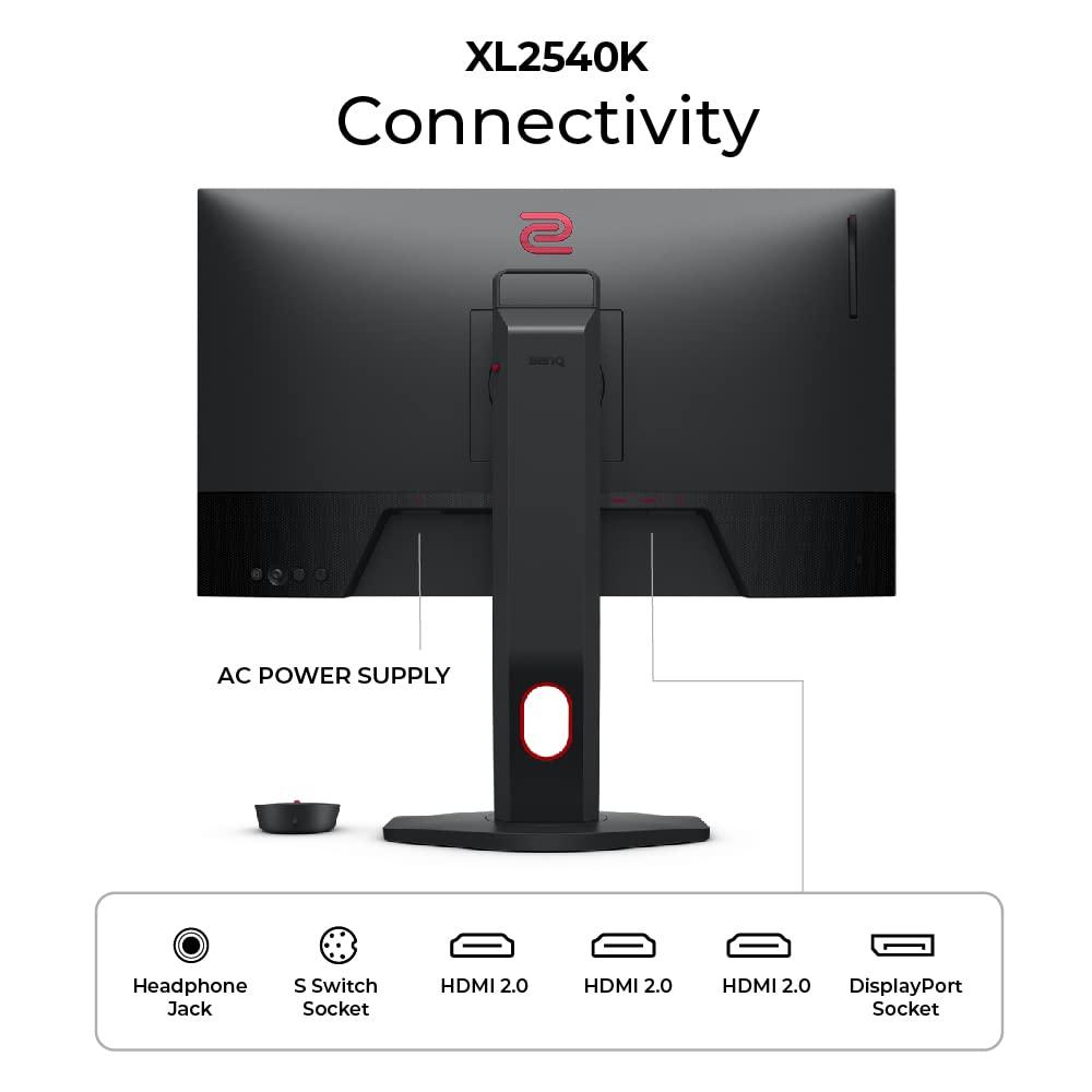 BenQ ZOWIE XL2540K Esports mängimonitor | 24,5-tolline 240Hz XL Setting to Share | 120Hz ühilduvus PS5 ja Xbox Series X-iga – lisavaade