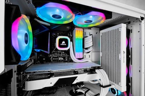 Corsair iCUE QL120 RGB, 120 mm LED PWM ventilaator (lauaarvutitele, 68 individuaalselt juhitavat RGB-LED-i, kiirus kuni 1 500 p/min, madala müratasemega) 3-osaline komplekt koos Lighting Node Core’iga – must – pilt 10