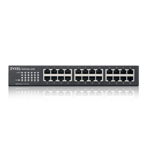 Zyxel 24-pordiline Gigabit Ethernet haldamata lüliti – ventilaatorita disain [GS1100-24E]