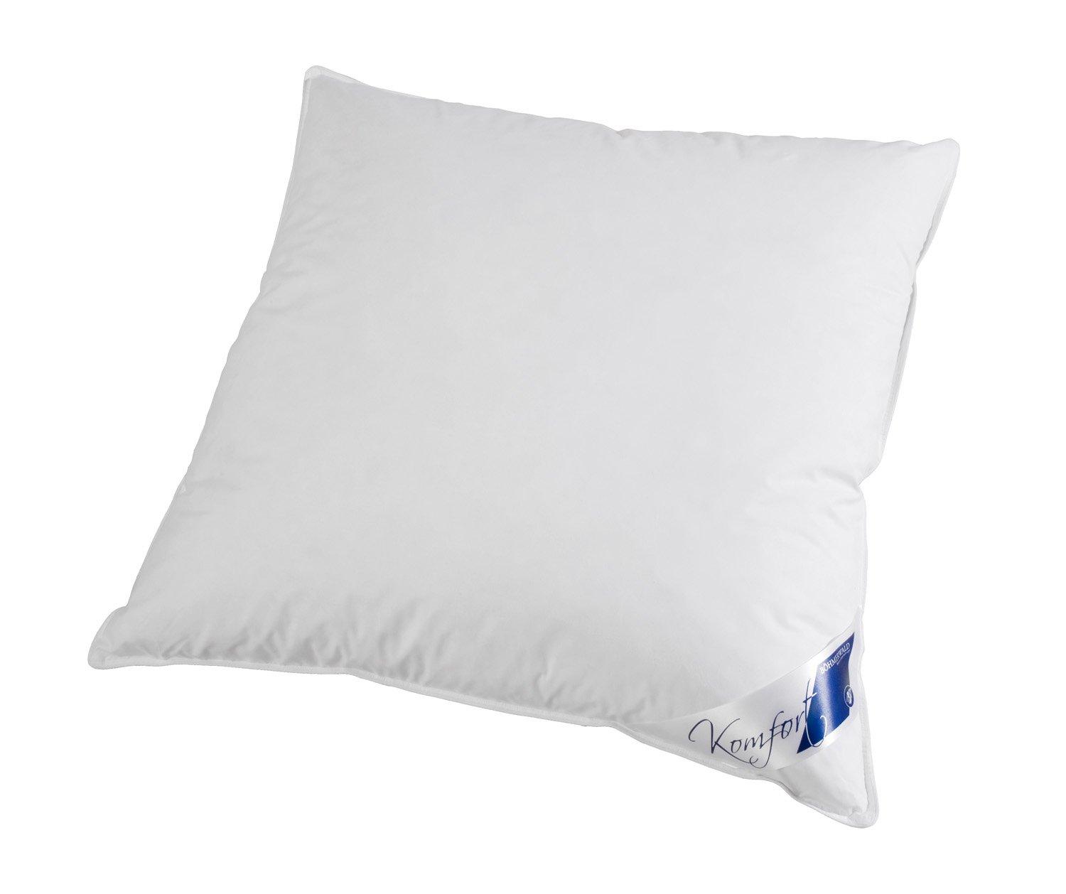 Böhmerwald Komfort Pehme Padi, 70% Suled / 30% Udusuled, Täidis: 1.000 g, Keskmise Toe Pakkuv, 80 x 80 cm, Valge, 1 tk