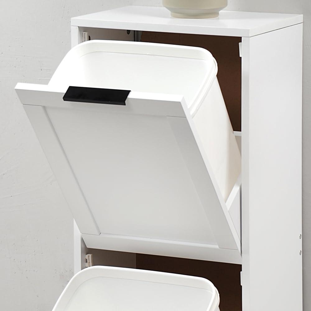Kesper | Universaalkapp prügisorteerimissüsteemiga, materjal: kiudplaat, mõõtmed: 36 x 24 x 94 cm, värv: valge | 25530 13 – kasutusnäide