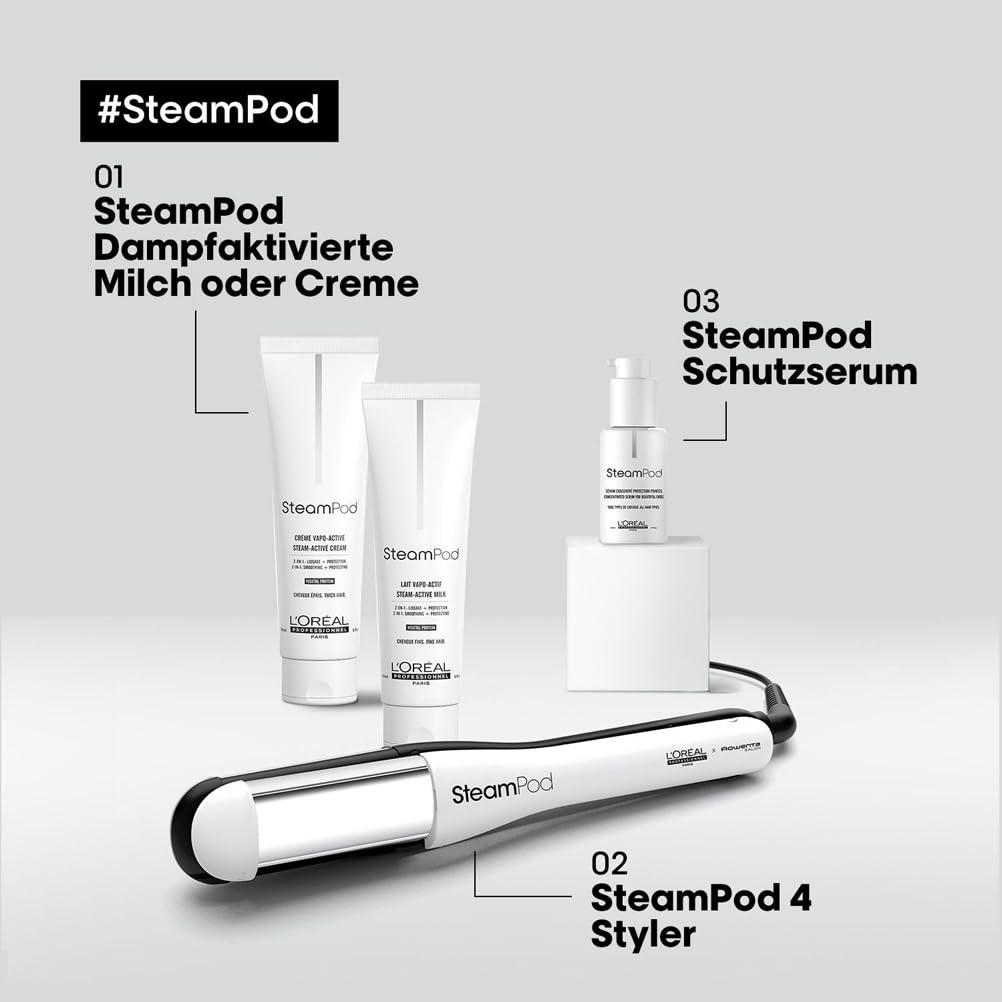 L’Oréal Professionnel SteamPod 4 – Kõik-ühes aurujuuksestiiler, professionaalne sirgendaja auru tehnoloogiaga, sobib igale juuksetüübile – pilt 6