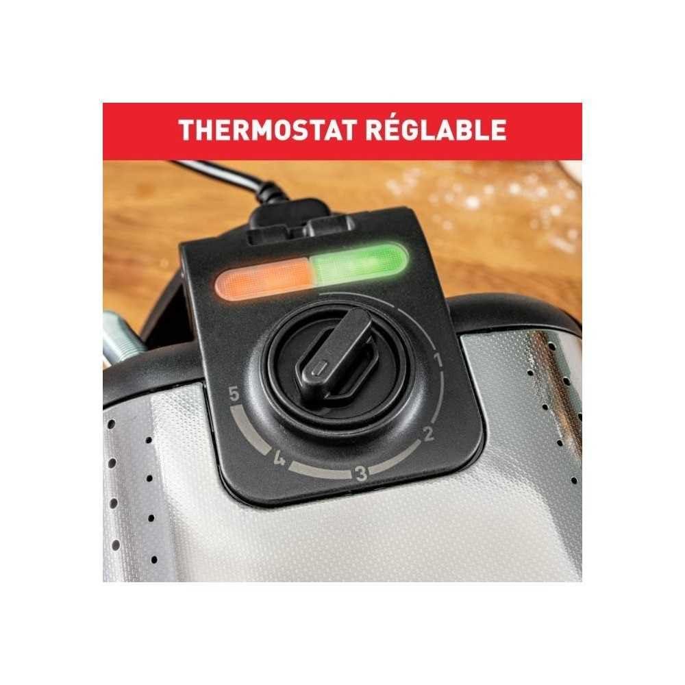Tefal King Size vahvliküpsetaja WM756D, topeltvahvliküpsetaja 2 Belgia vahvli jaoks, pöörlev mehhanism, mittenakkuvad plaadid, paksud vahvlid, temperatuuri reguleerimine, lihtne puhastamine, 120W, 1L – kasutusnäide