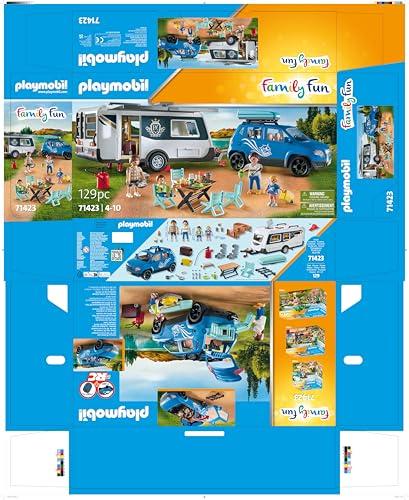 PLAYMOBIL Family Fun 71423 Haagissuvila ja Auto – mitmekülgne telkimislõbu looduses, suure varustusega perepuhkus, mänguasi lastele alates 4. eluaastast – pilt 9